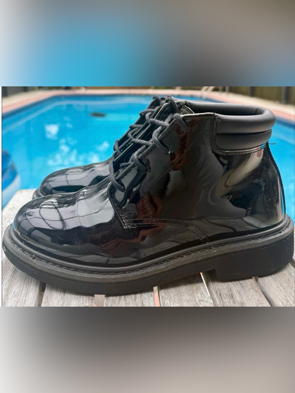 Rocky Dress Leather High Gloss Chukka Boots FQ00500-Mens 6.5W